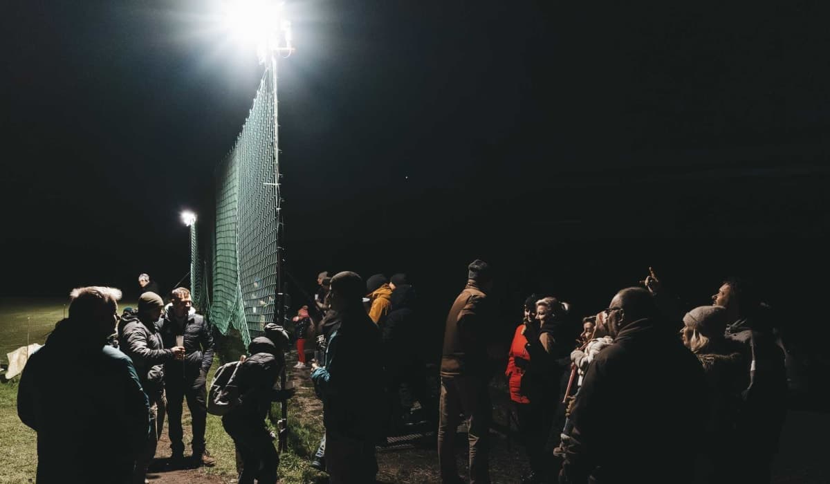 První noční létání